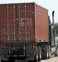 18 wheeler truck on road