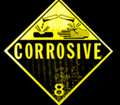 corrosive chemicals logo