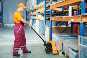 man working on warehouse