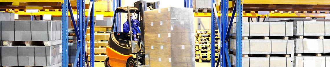 Forklift in Warehouse