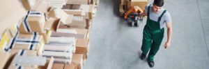 Busy Warehouse Worker