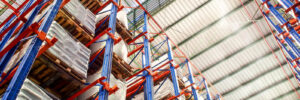 High rack in warehouse