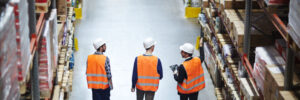 Group of Workers in Warehouse