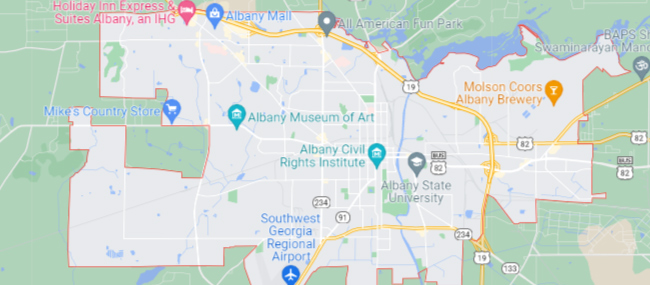 Albany GA Google Maps