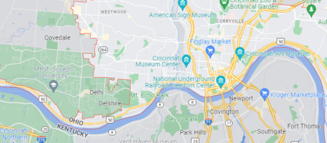 Cincinnati OH Google Maps