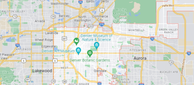 Denver CO Google Maps