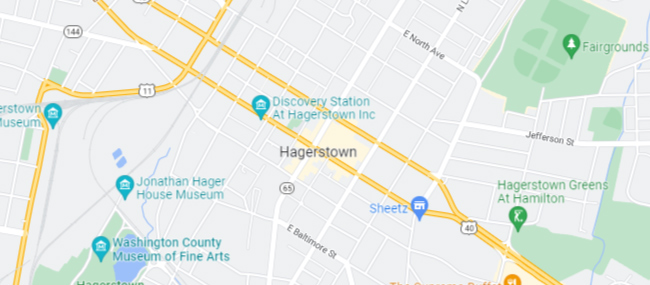 Hagerstown MD Google Maps