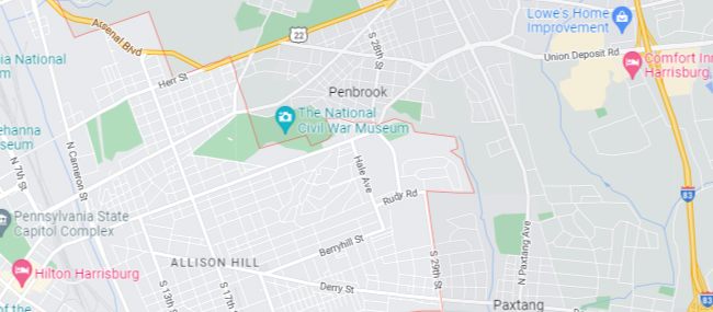 Harrisburg PA Google Maps