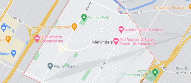 Melvindale, MI Google Maps