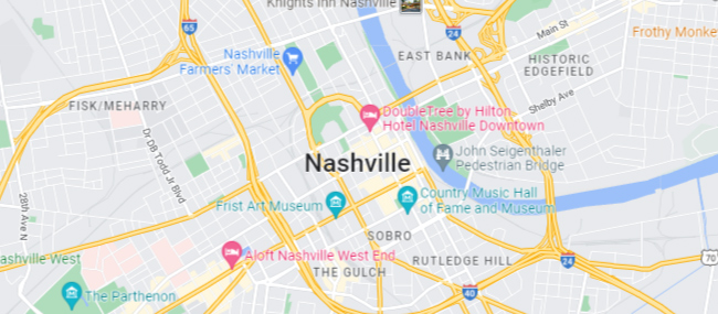Nashville TN Google Maps