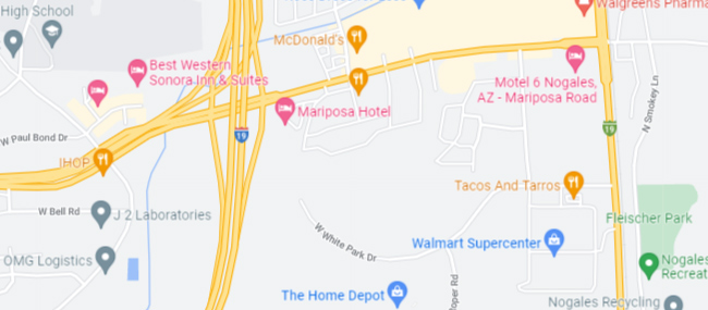Nogales AZ Google Maps