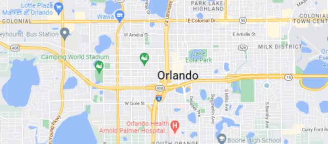 Orlando FL Google Maps
