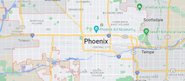 Phoenix AZ Google Maps