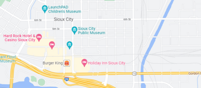 Sioux City IA Google Maps