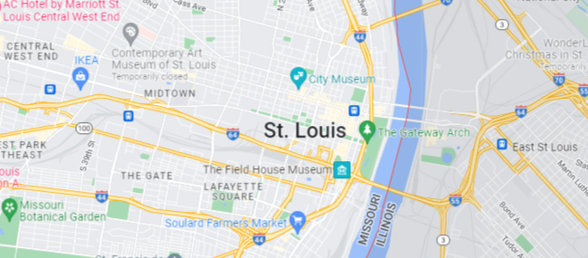 St Louis MO Google Maps