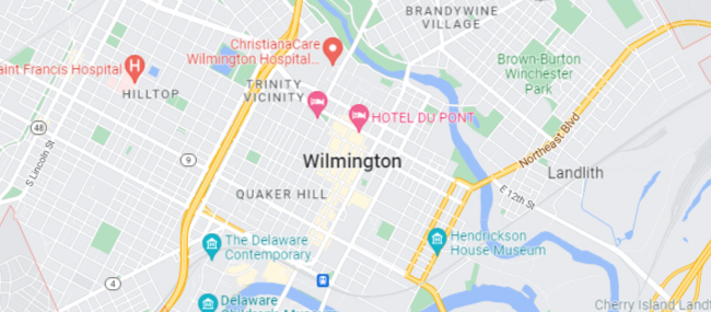 Wilmington DE Google Maps