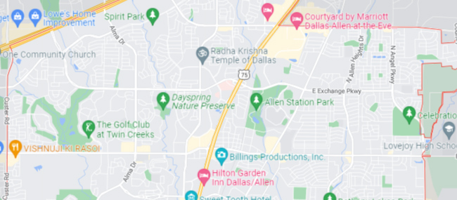 Allentown TX Google Maps