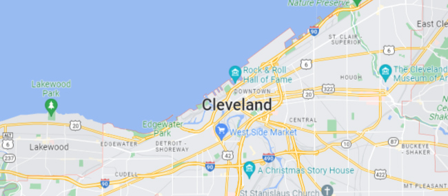 Cleveland OH Google Maps