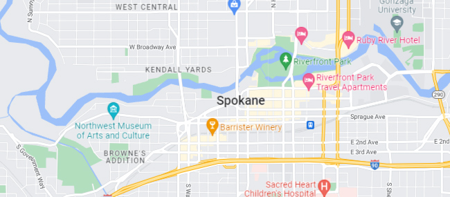 Spokane WA Google Maps
