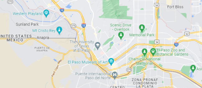 El Paso TX Google Maps