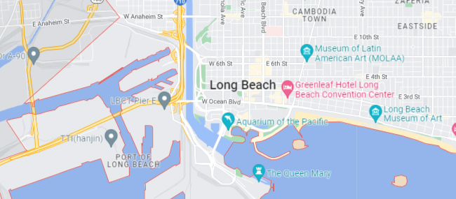 Long Beach CA Google Maps