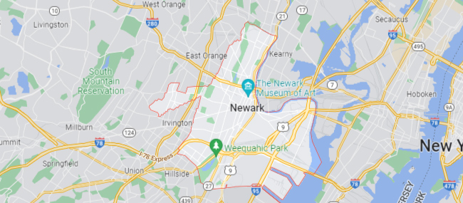 Newark NJ Google Maps Location