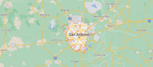 San Antonio TX Google Maps Location