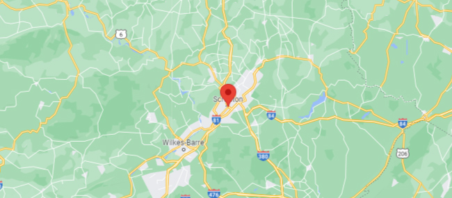 Scranton PA Google Maps Locaiton