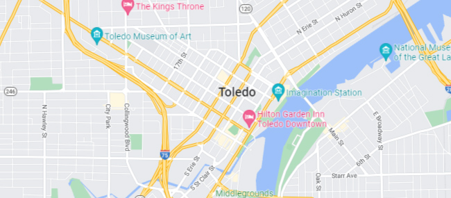 Toledo OH Google Maps